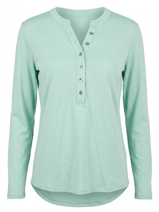 Calvin Klein Tops - Calvin Klein Mint Green Long-Sleeve Henley Top